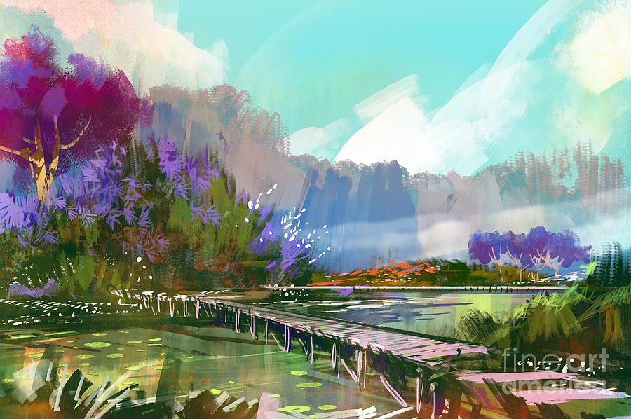 Arte digital de un fondo