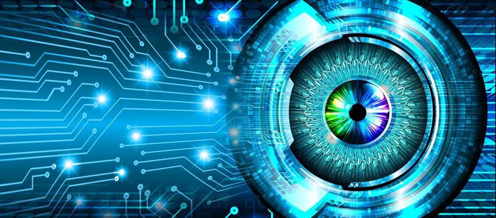 Lente de una cámara con efectos de computadora